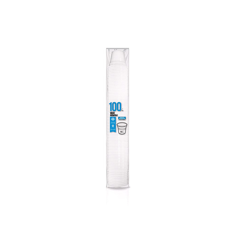 VASO DESECHABLE PP IRROMP BCO B/100