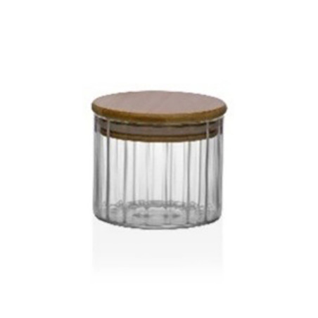 BOTE ALMACENAMIENTO BOROSILICATO TAPA BAMBU