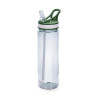 BOTELLA PLASTICO C/PAJITA VERDE QUIDATE