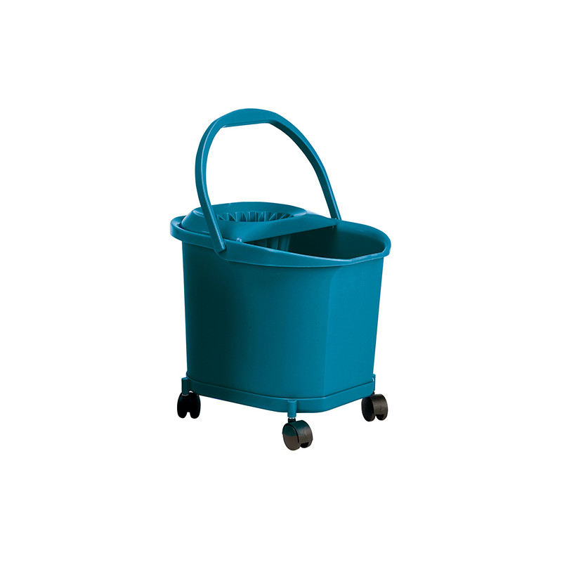 CUBO ESCURRIDOR SELECTA AZUL C/RUEDAS