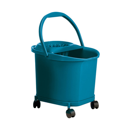CUBO ESCURRIDOR SELECTA AZUL C/RUEDAS
