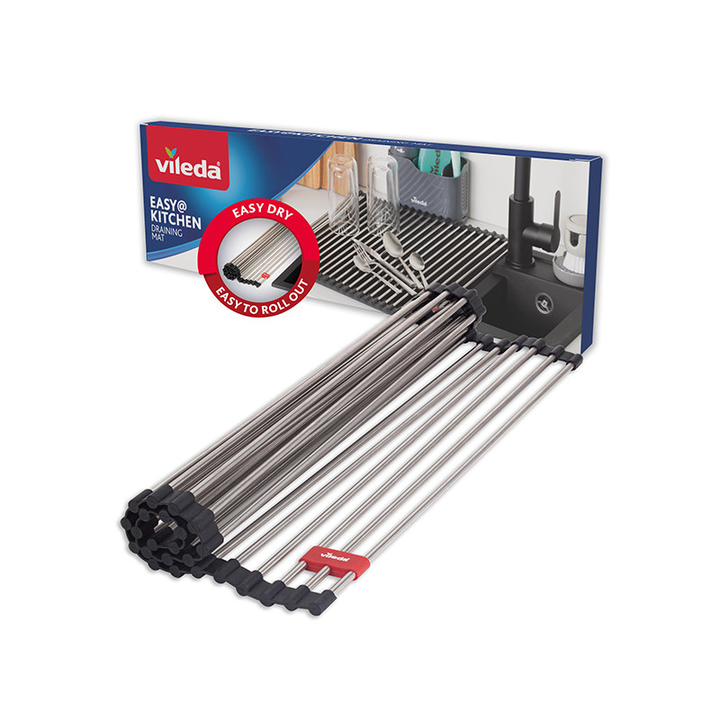 ESCURREPLATOS FREGADERO INOX ENROLLABLE