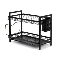 ESCURREPLATOS METAL NEGRO