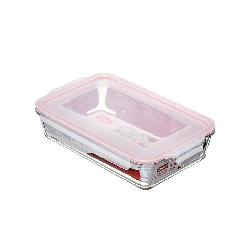 HERMETICO COOK&EAT VIDRIO RECTANGULAR
