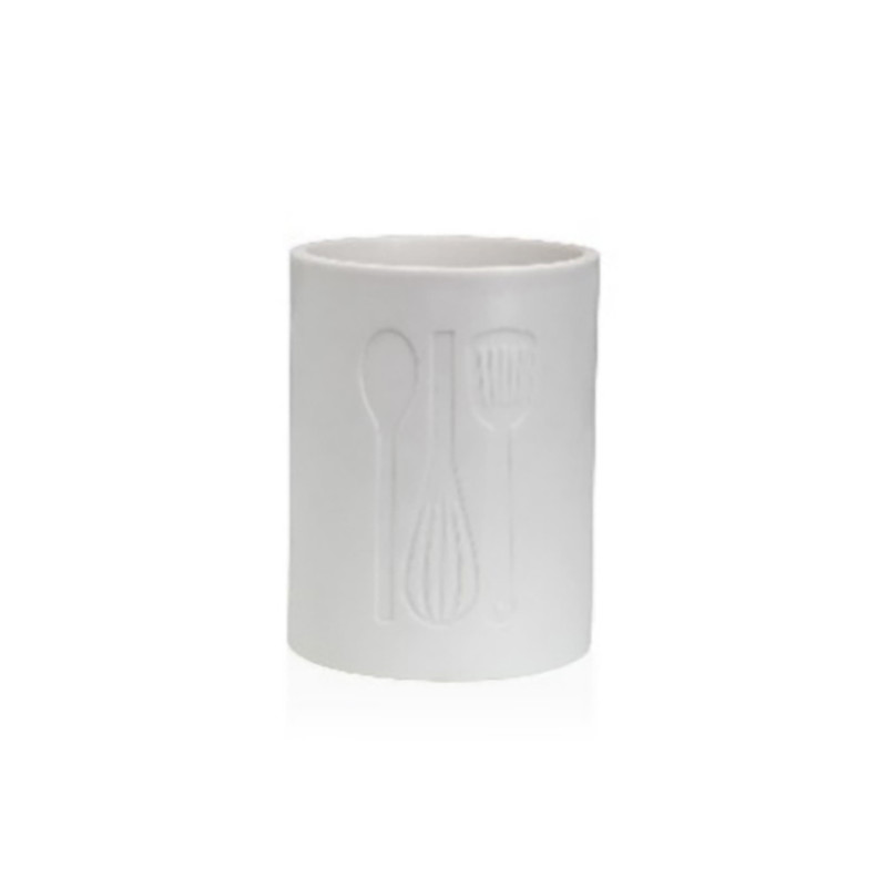 PORTAUTENSILIOS GRANDE COCINA BLANCO