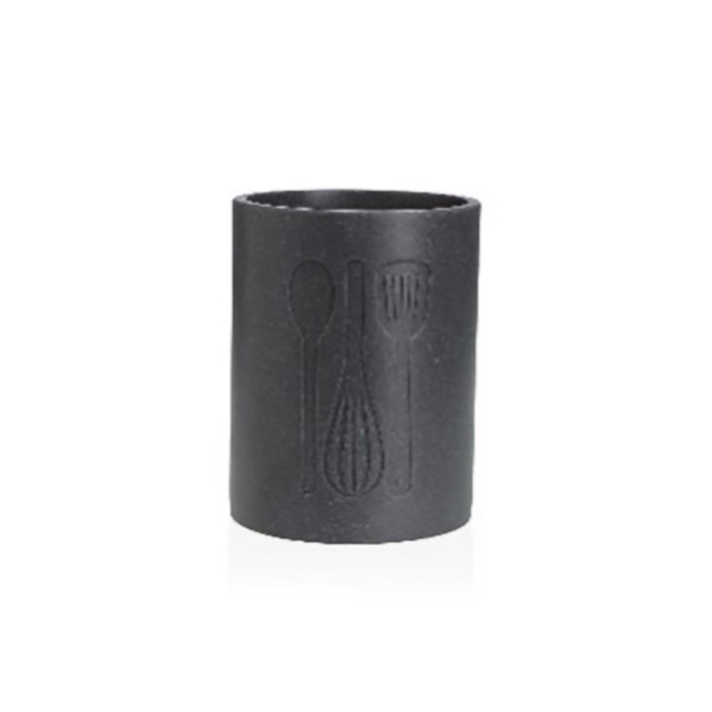 PORTAUTENSILIOS GRANDE COCINA NEGRO