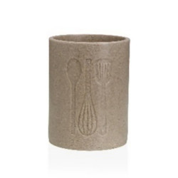 PORTAUTENSILIOS GRANDE COCINA BEIGE