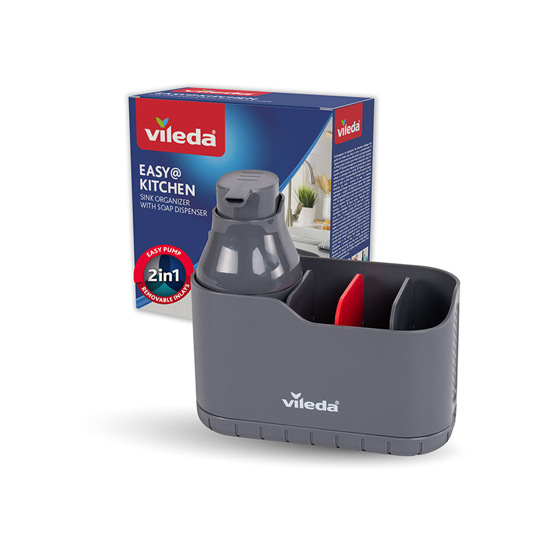 ORGANIZADOR FREGADERO C/DISPENSADOR JABON
