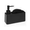 DISPENSADOR JABON +ESTROPAJERO NEGRO