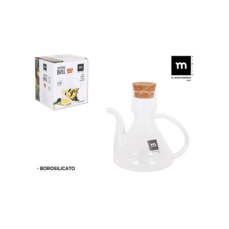 ACEITERA RUSTICA BOROSILICATO C/CORCHO