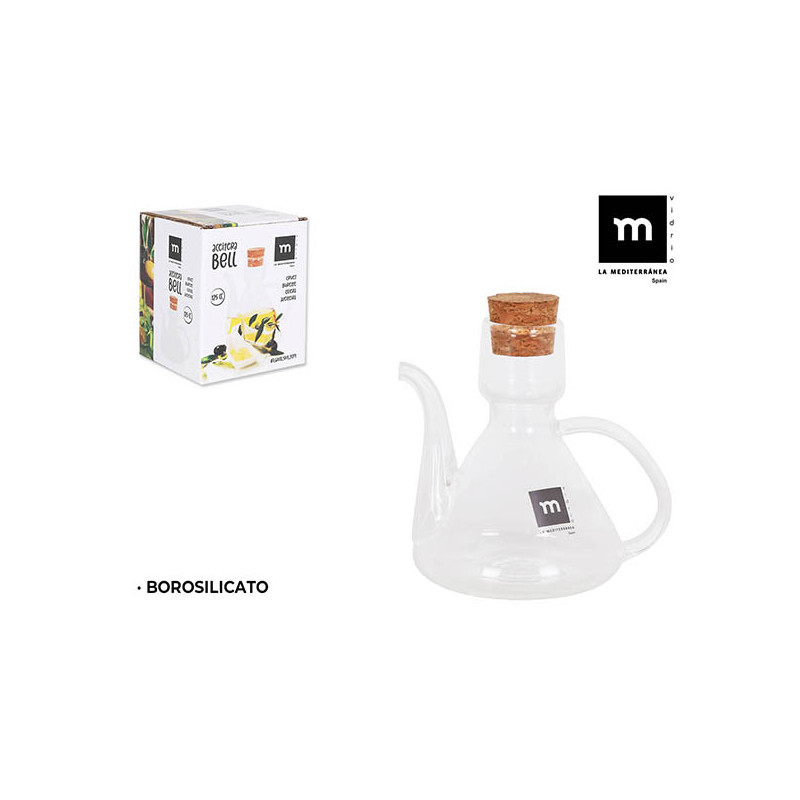 ACEITERA RUSTICA BOROSILICATO C/CORCHO