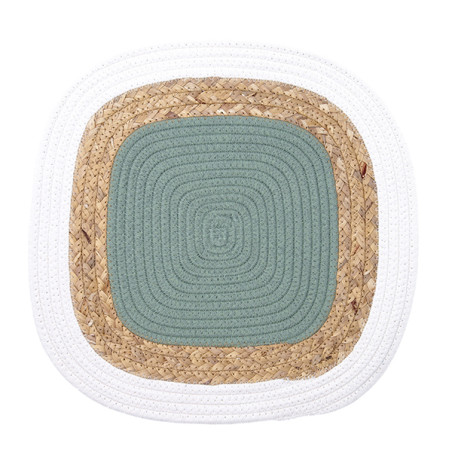 MANTEL INDIVIDUAL VERDE/YUTE BODO