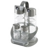 VINAGRERA Y ACEITERA INOX C/SOPORTE