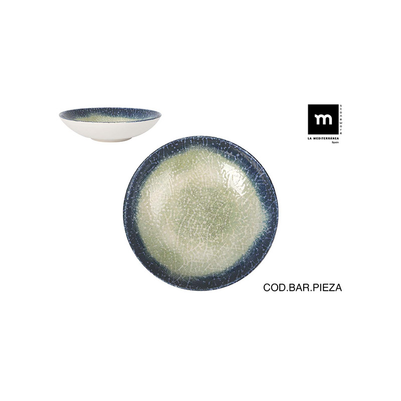 PLATO HONDO STONEWARE OLAF MONACO