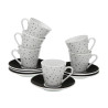 TAZA CAFE PORCELANA SPECKLE SET-6