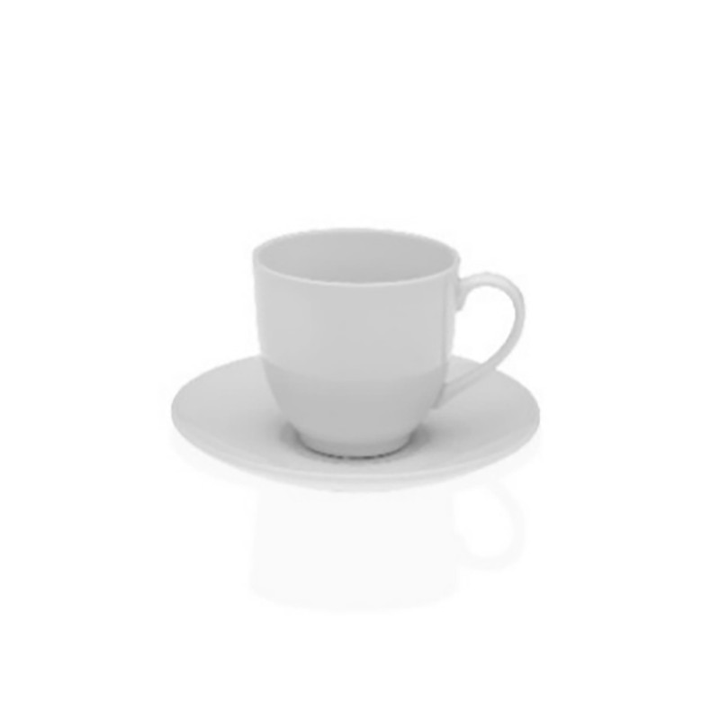 TAZA CAFE/TÉ PORCELANA BLANCA SET-6
