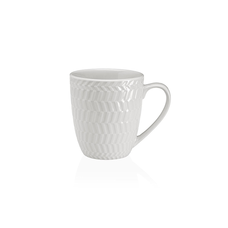 MUG PORCELANA RELIEVE PACK-6