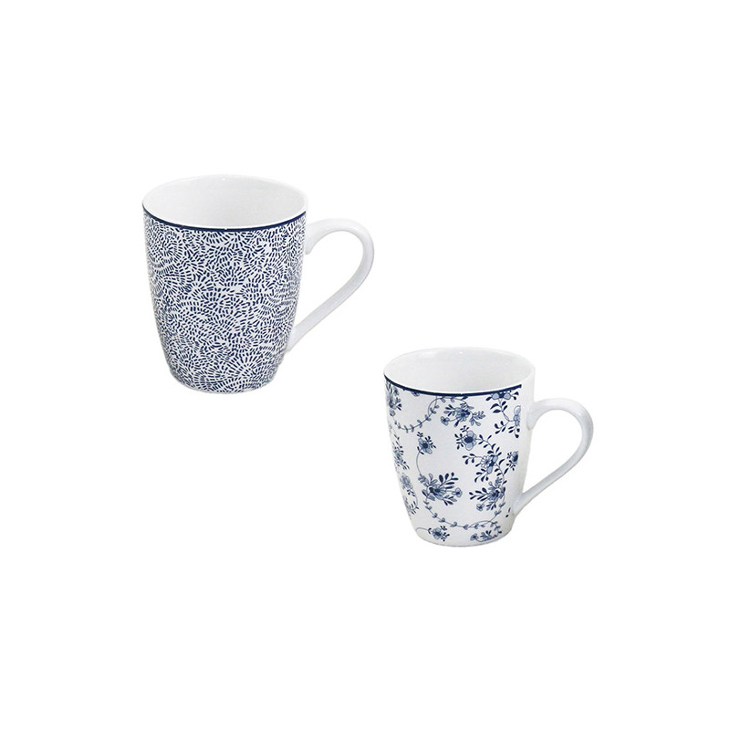 MUG PORCELANA ARMONIA AZUL