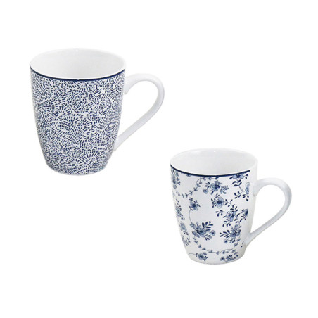 MUG PORCELANA ARMONIA AZUL