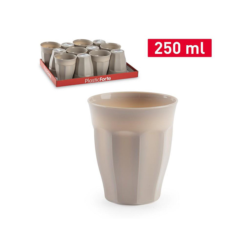 VASO AGUA PP MARRON F18 JAR
