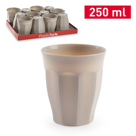 VASO AGUA PP MARRON F18 JAR