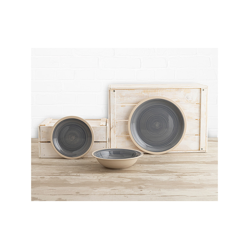 VAJILLA CERAMICA GREY BALTIC