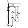 CERRADURA  EMBUTIR  F/  LATON