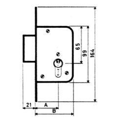 CERRADURA  EMBUTIR  F/  LATON