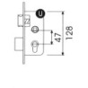 CERRADURA  EMBUTIR  MADERA  C  C