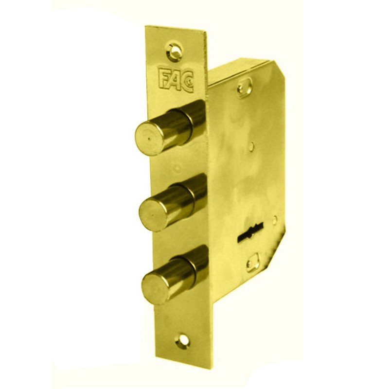 CERRADURA  EMBUTIR  LATON  GORJAS