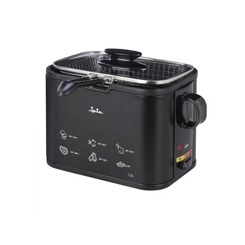FREIDORA NEGRA INOX 1,3L