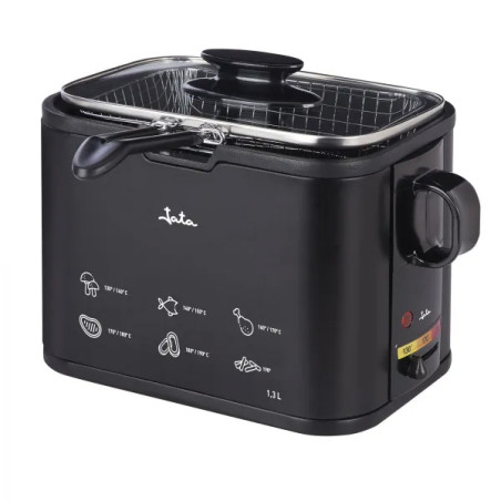 FREIDORA NEGRA INOX 1,3L