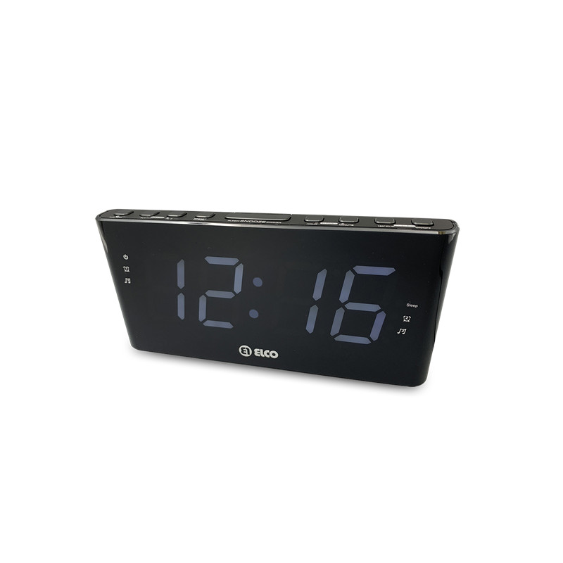 RADIO RELOJ, PROYECTOR 20 MEMORIAS, NEGRO, 2 ALARM