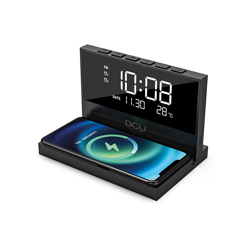 RELOJ DESPERTADOR CARGA INALAMBRICA
