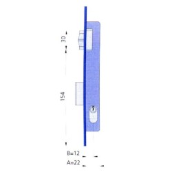 CERRADURA  EMBUTIR  MET  HN/CL