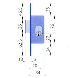 CERRADURA  HOMOLOGAD  ERZ  5964  O