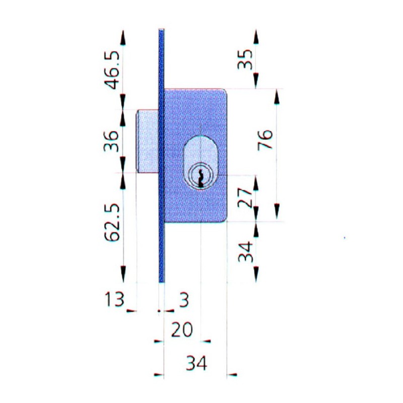 CERRADURA  HOMOLOGAD  ERZ  5964  O