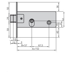 CERRADURA  EMBUTIR  MET  HN  OVAL