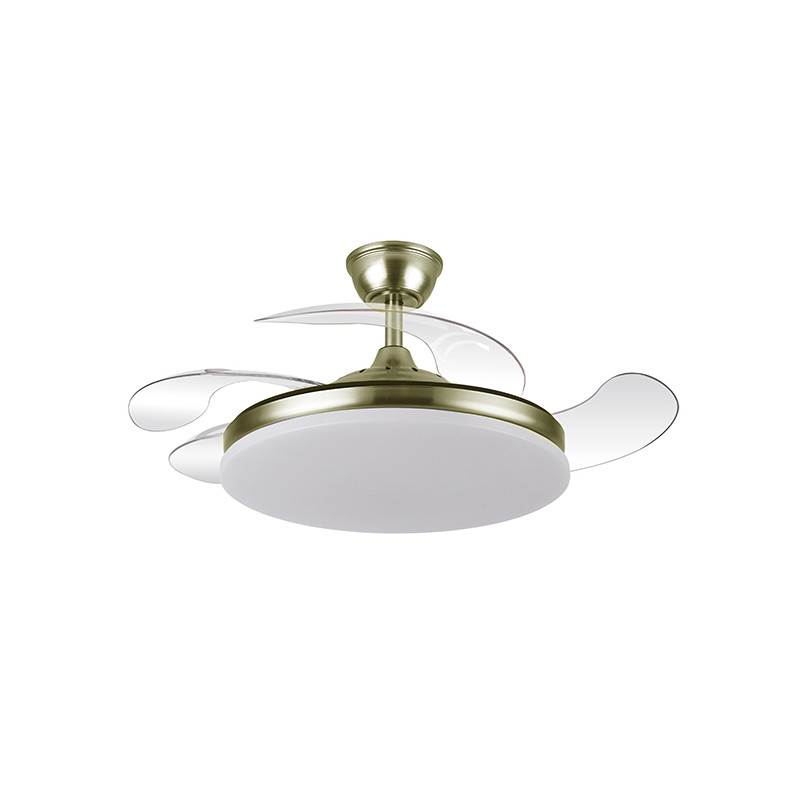 VENTILADOR TECHO CIERZO 4 ASP RETRACT DORADO
