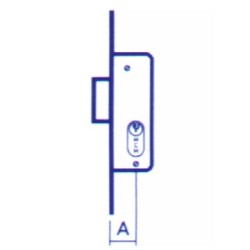 CERRADURA  EMBUTIR  P/  METALICA