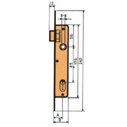 CERRADURA  EMBUTIR  P/MET  1/2CIL