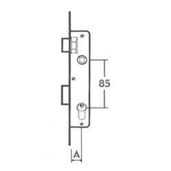 CERRADURA  EMBUTIR  P/METALICA
