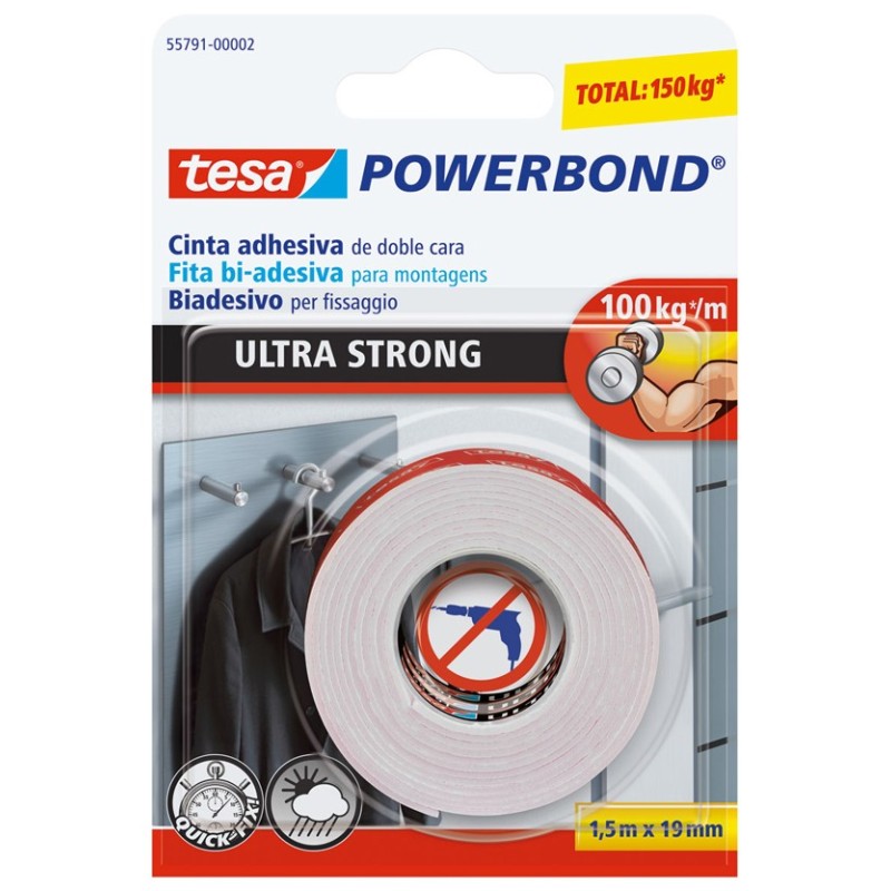 CINTA  ADHESIVA  DOBLE  CARA  POWERBOND  TESA