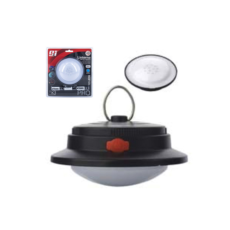 LINTERNA LED CAMPING 60LM 6000K + 3PILAS