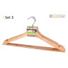 PERCHA MADERA FORMA SET-3