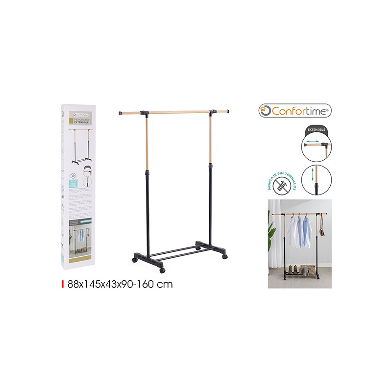PERCHERO EXTENSIBLE MADERA
