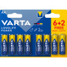 PILA ALCALINA LR06 AA BL 6+2 LONGLIFE POWER