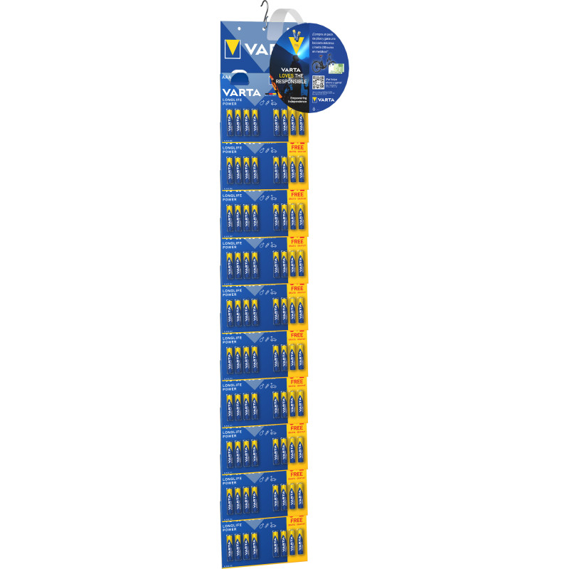 PACK 10 BLISTER 6+2 PILA LR03 AAA LONGLIFE POWER