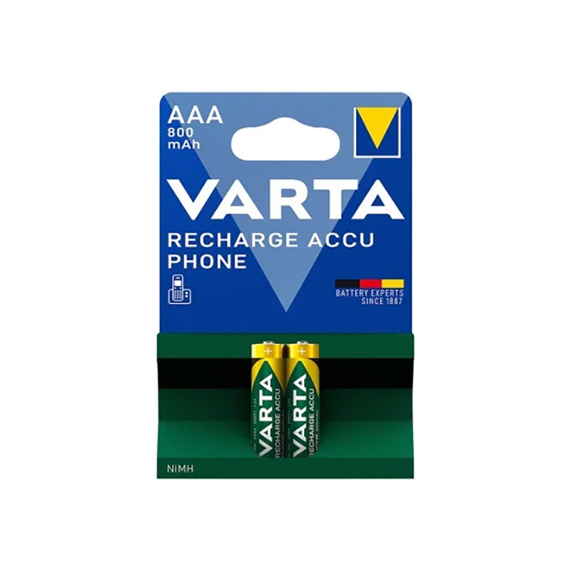 PILA RECARGABLE AAA LR03 BL 2 UDS