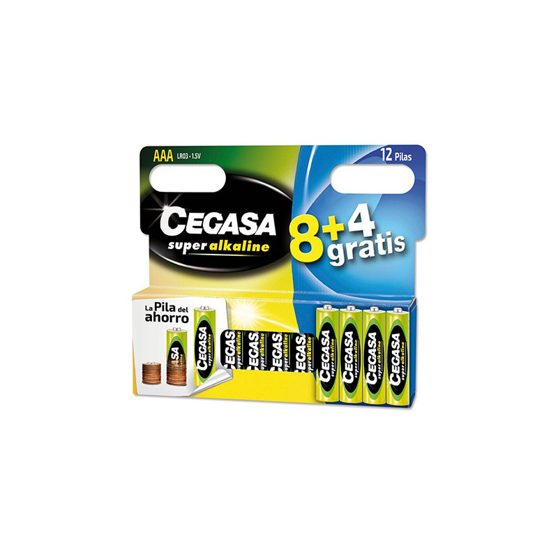 PILA ALCALINA LR03 AAA SET 8+4